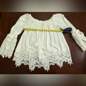 Godshield witchy goth lace crochet sexy old money sizers western rodeo M tassles